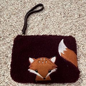 Old Navy Sherpa Fox Clutch